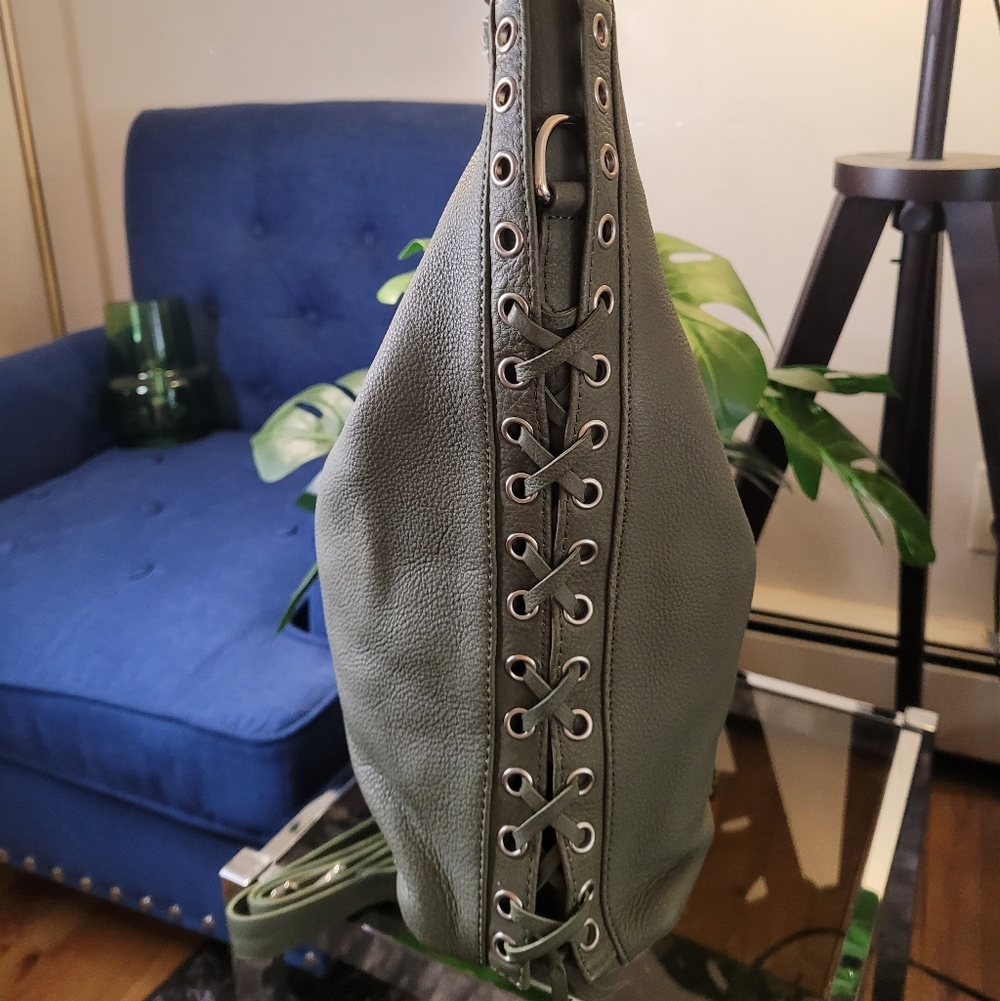Beautiful Olive Green Boho Shoulder Bag – "Slight imperfections" - Picture 6 of 16